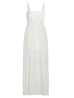 Cathedral Tulle Embroidered Maxi Dress