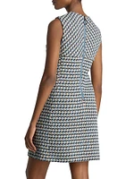 Multi-Yarn Tweed Sleeveless Minidress