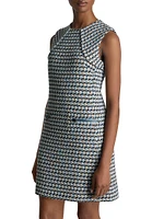 Multi-Yarn Tweed Sleeveless Minidress