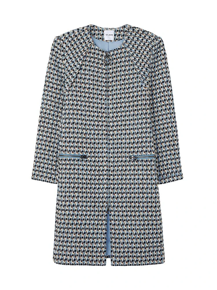 Multi-Yarn Tweed Jacket Dress