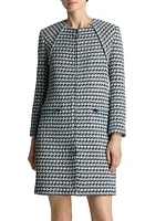 Multi-Yarn Tweed Jacket Dress