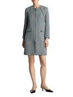 Multi-Yarn Tweed Jacket Dress