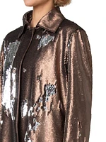 Sequin Shirt Jacket