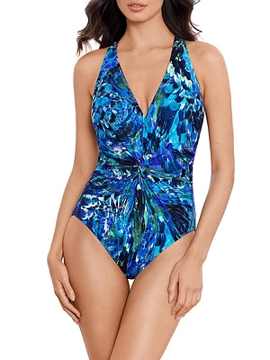 Chanticleer Drew Twist-Front One-Piece Swimsuit