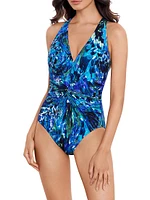 Chanticleer Drew Twist-Front One-Piece Swimsuit