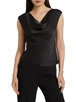 Cowl Neck Satin Top