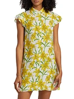 Jem Floral Cap-Sleeve Shirtdress