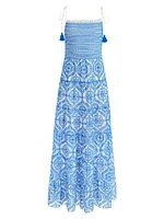 Marna Tie-Strap Maxi Dress