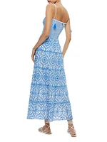 Marna Tie-Strap Maxi Dress