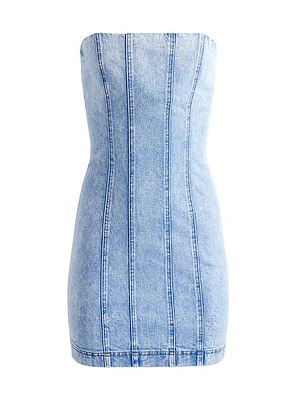 Palmer Denim Bustier Minidress