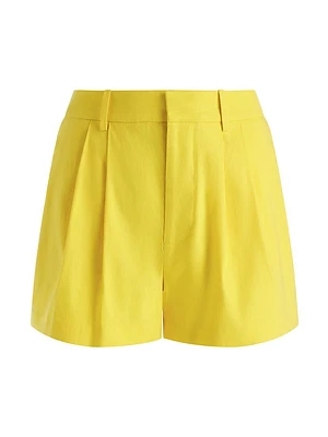 Conry Pleated Linen-Blend Shorts