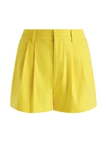 Conry Pleated Linen-Blend Shorts