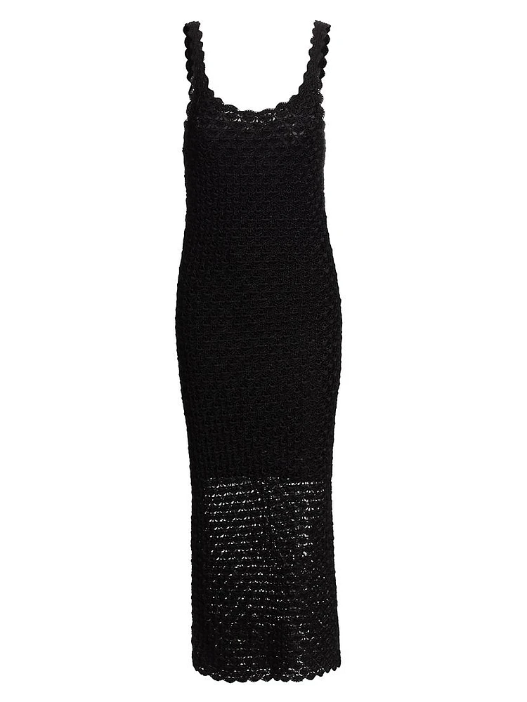 Bray Crochet Scoopneck Midi-Dress