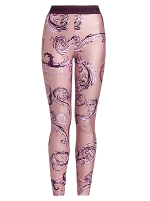 Printed High-Rise Leggings