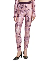 Printed High-Rise Leggings