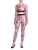 Printed High-Rise Leggings