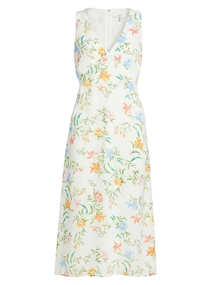 Dahlia Floral Midi-Dress