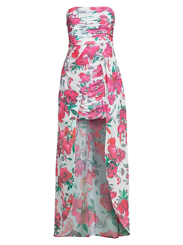 Lissi Floral High-Low Maxi Dress