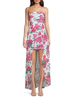 Lissi Floral High-Low Maxi Dress