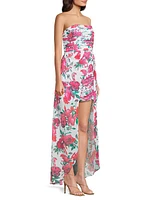 Lissi Floral High-Low Maxi Dress