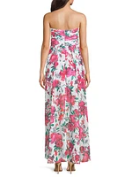 Lissi Floral High-Low Maxi Dress