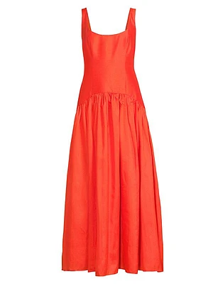 Ridge Drop-Waist Maxi Dress