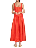 Ridge Drop-Waist Maxi Dress