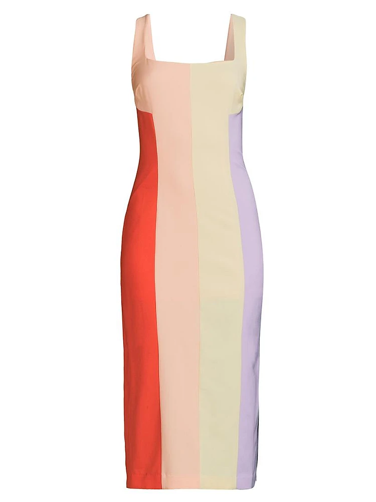 Hensley Striped Colorblock Dress