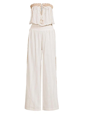 Briar Smocked Gauze Jumpsuit