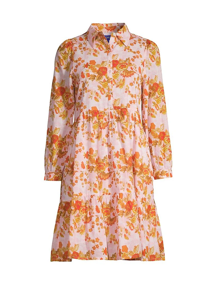 Romy Floral Mini Shirtdress