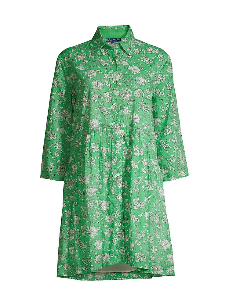 Deauville Printed Mini Shirtdress