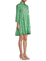 Deauville Printed Mini Shirtdress