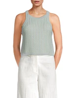 Juda Rope Cable Knit Crop Top