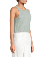 Juda Rope Cable Knit Crop Top