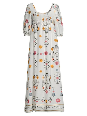 Rumia Floral Smocked Maxi Dress