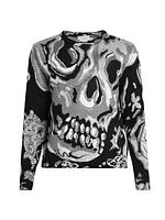 Skull Intarsia Sweater