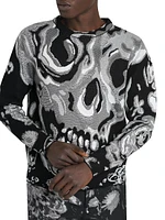 Skull Intarsia Sweater