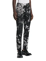 Wax Flower Cotton-Blend Cigarette Trousers