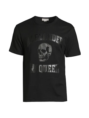 Skull Logo Cotton T-Shirt