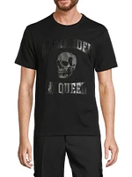 Skull Logo Cotton T-Shirt