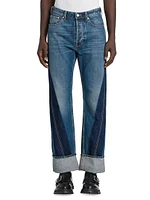 Twisted Straight-Leg Jeans