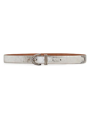 The Bambi Crinkled Leather Belt