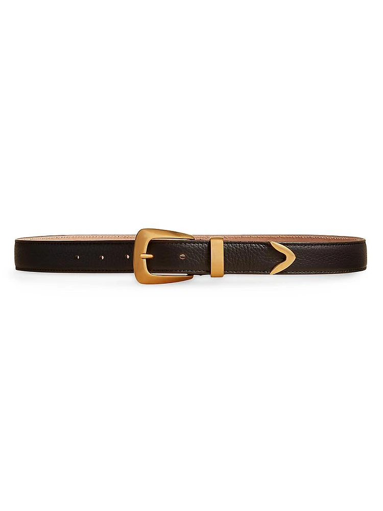 The Benny Textured Leather Belt