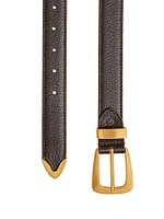 The Benny Textured Leather Belt