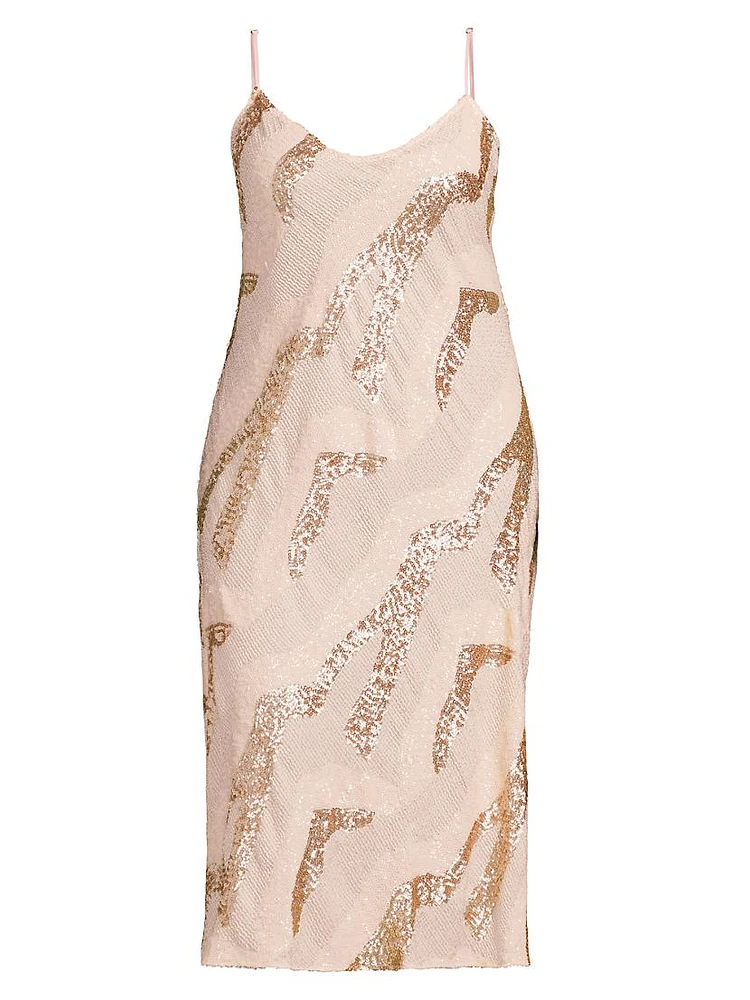 Beaded Cabaret Slip Dress