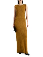 Silvia Silk Bouclé Maxi Dress