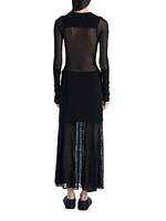 Anita Long-Sleeve Knit Maxi Dress