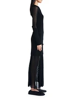 Anita Long-Sleeve Knit Maxi Dress