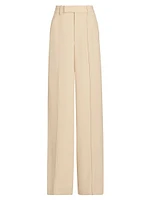 Weyes Crepe Straight-Leg Pants