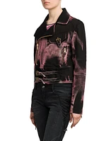 Metallic Biker Jacket